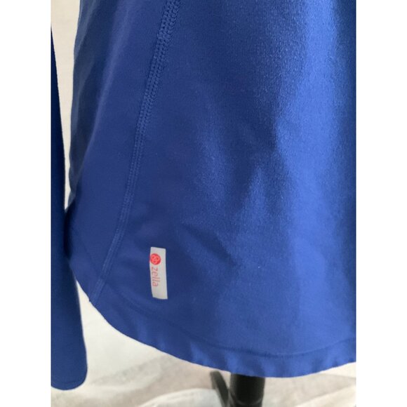 Zella Women's Blue Mesh Ventilated Full-Zip Jacket Medium - Picture 4 of 5